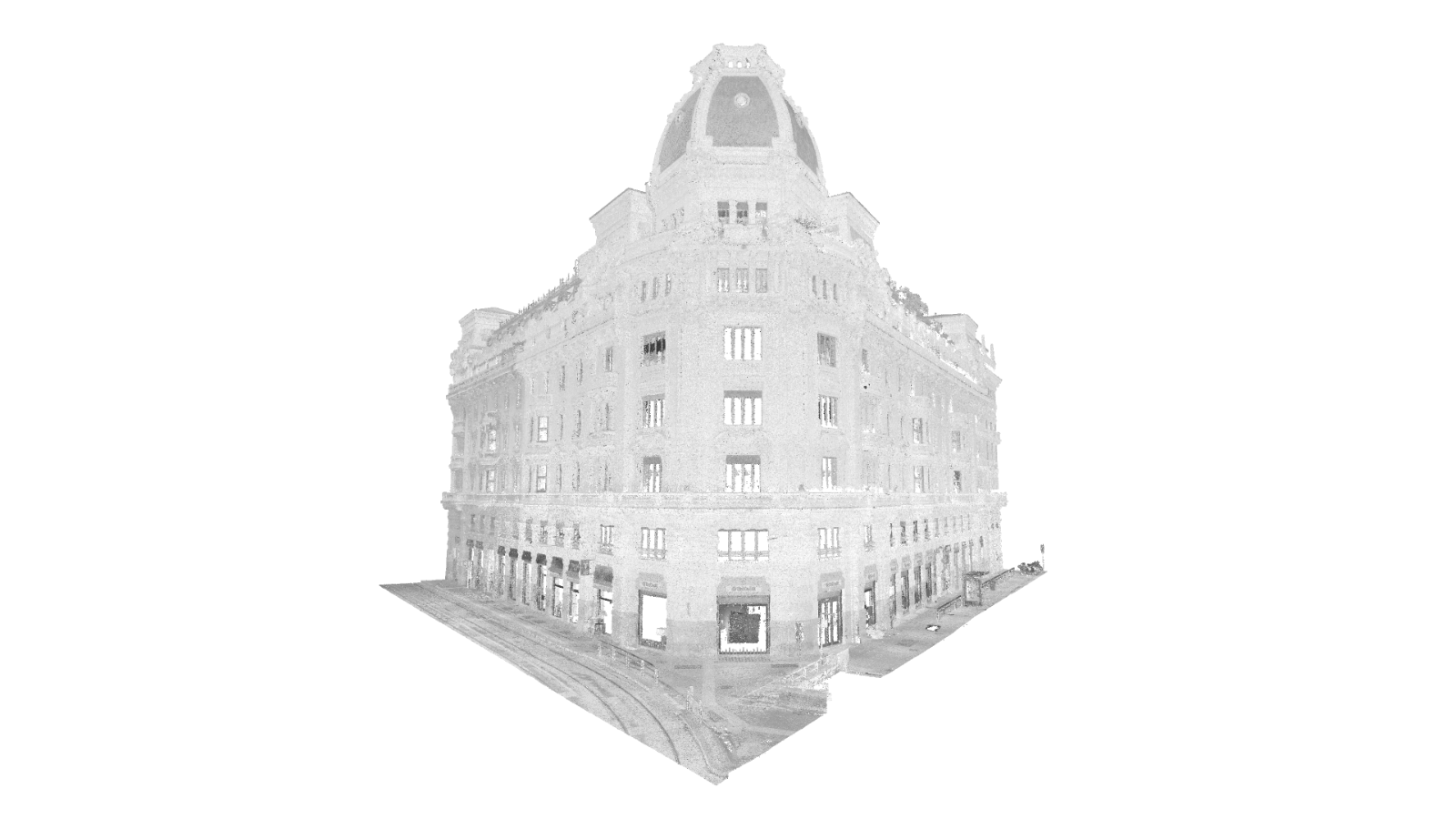 Rilievo point cloud palazzo storico