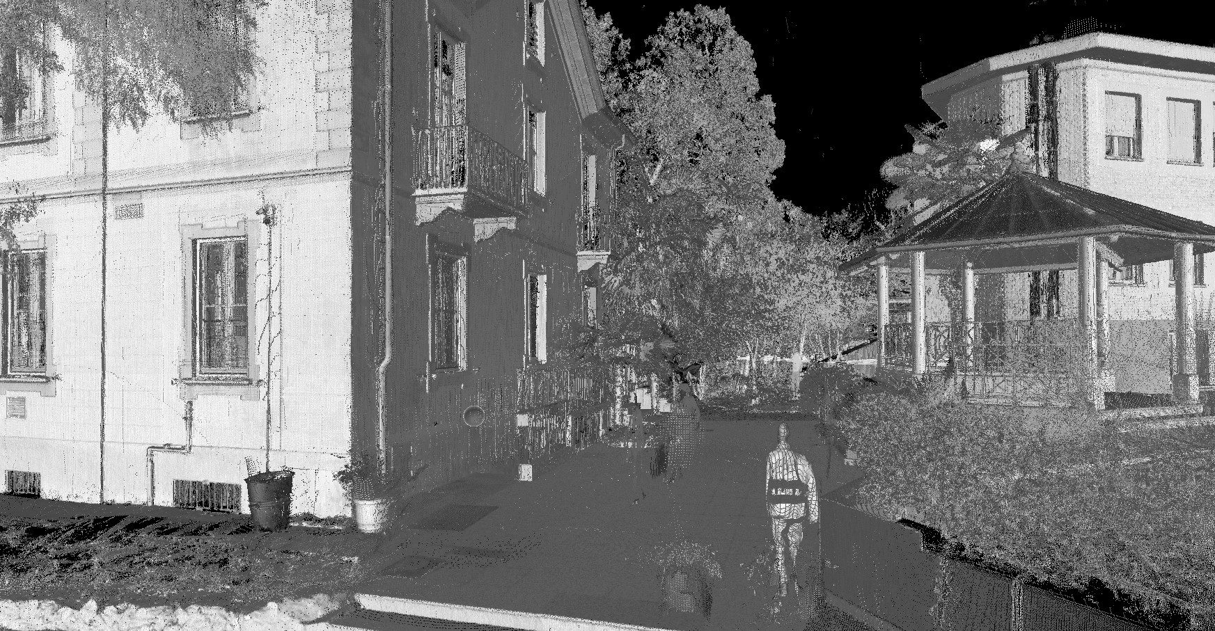 Point cloud RSA — rilievo struttura sanitaria